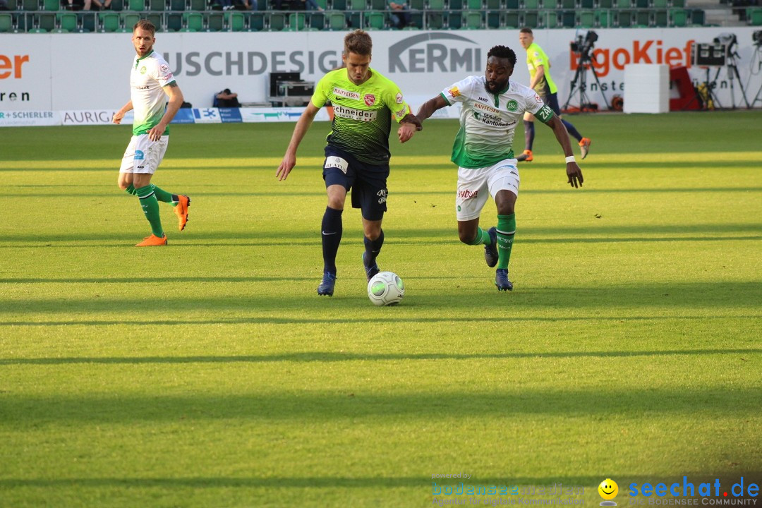 Fussball: FC ST.GALLEN 1879 vs FC THUN, St. Gallen - Schweiz, 21.04.2018