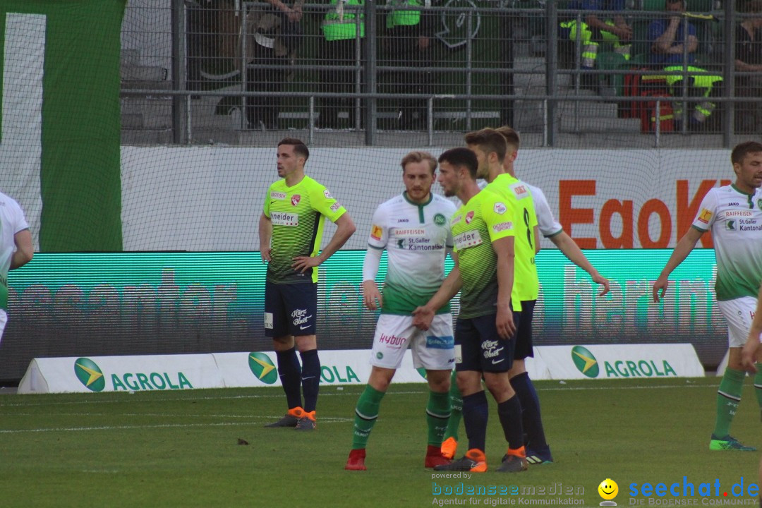 Fussball: FC ST.GALLEN 1879 vs FC THUN, St. Gallen - Schweiz, 21.04.2018