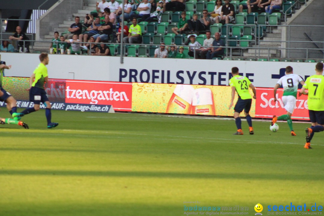 Fussball: FC ST.GALLEN 1879 vs FC THUN, St. Gallen - Schweiz, 21.04.2018