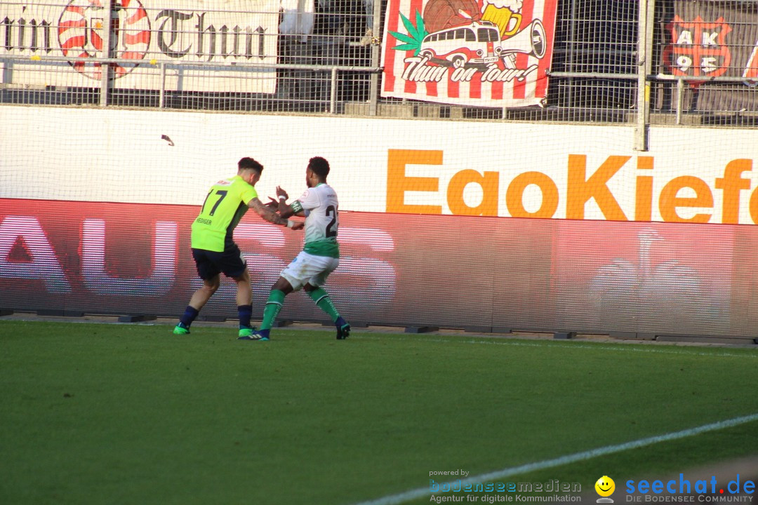 Fussball: FC ST.GALLEN 1879 vs FC THUN, St. Gallen - Schweiz, 21.04.2018