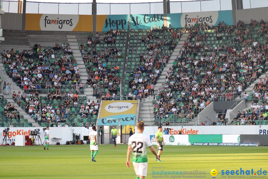 Fussball: FC ST.GALLEN 1879 vs FC THUN, St. Gallen - Schweiz, 21.04.2018