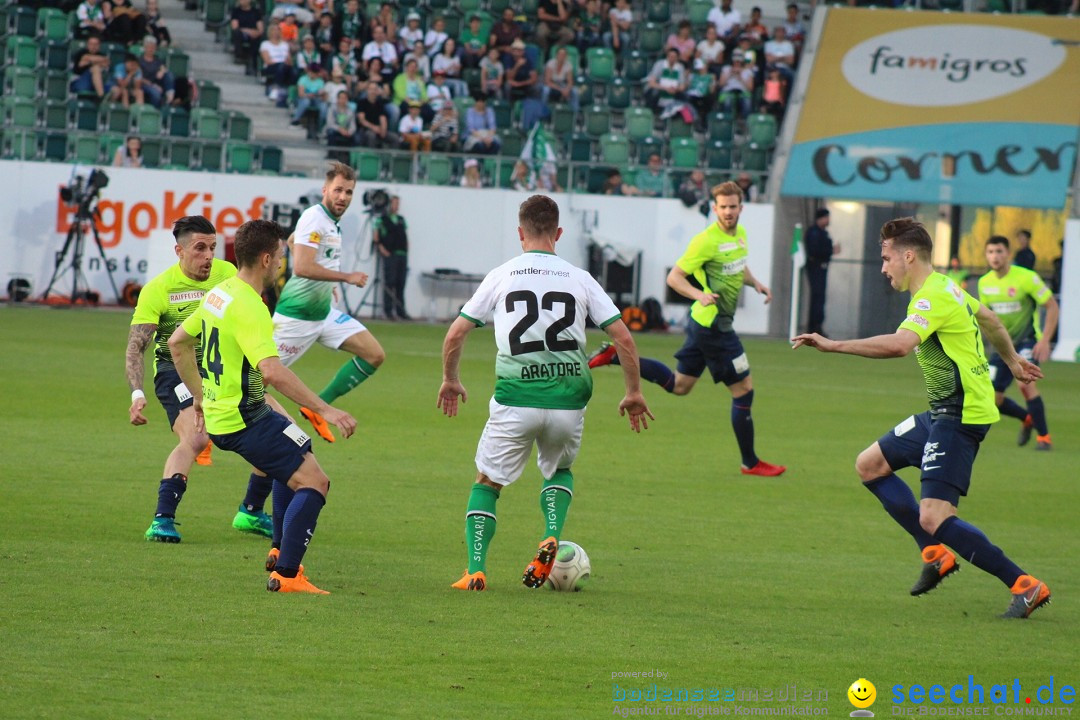 Fussball: FC ST.GALLEN 1879 vs FC THUN, St. Gallen - Schweiz, 21.04.2018