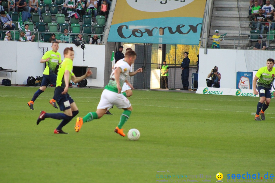 Fussball: FC ST.GALLEN 1879 vs FC THUN, St. Gallen - Schweiz, 21.04.2018