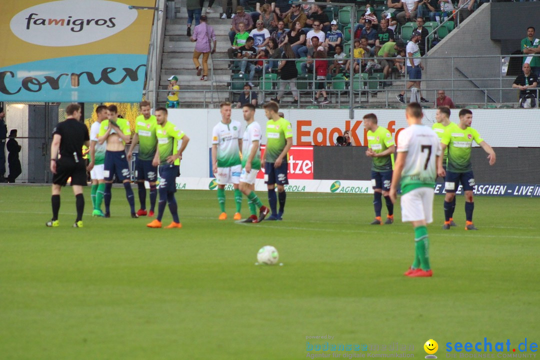 Fussball: FC ST.GALLEN 1879 vs FC THUN, St. Gallen - Schweiz, 21.04.2018