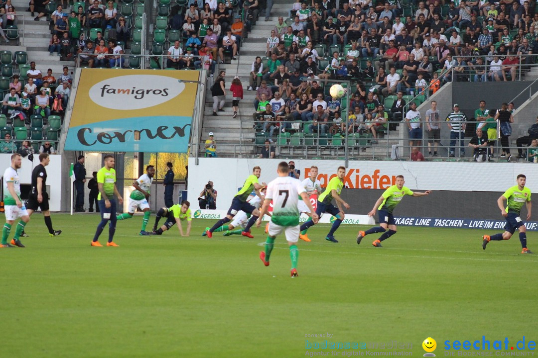 Fussball: FC ST.GALLEN 1879 vs FC THUN, St. Gallen - Schweiz, 21.04.2018