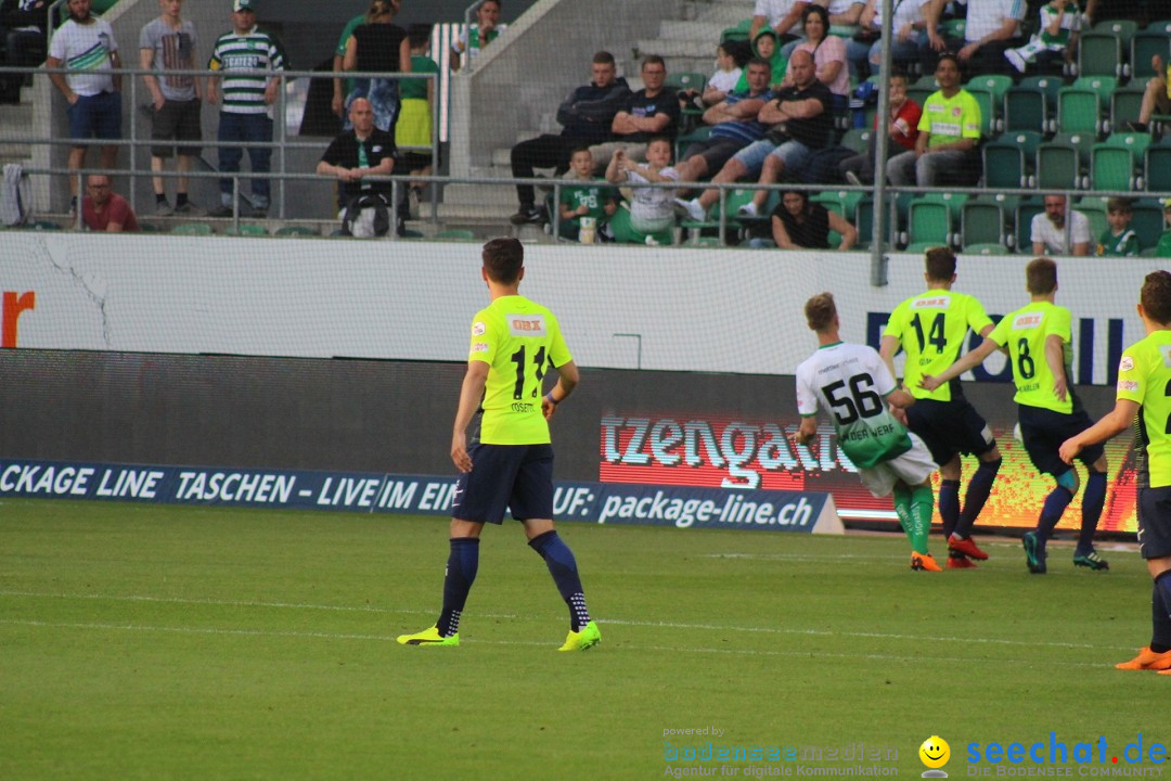 Fussball: FC ST.GALLEN 1879 vs FC THUN, St. Gallen - Schweiz, 21.04.2018