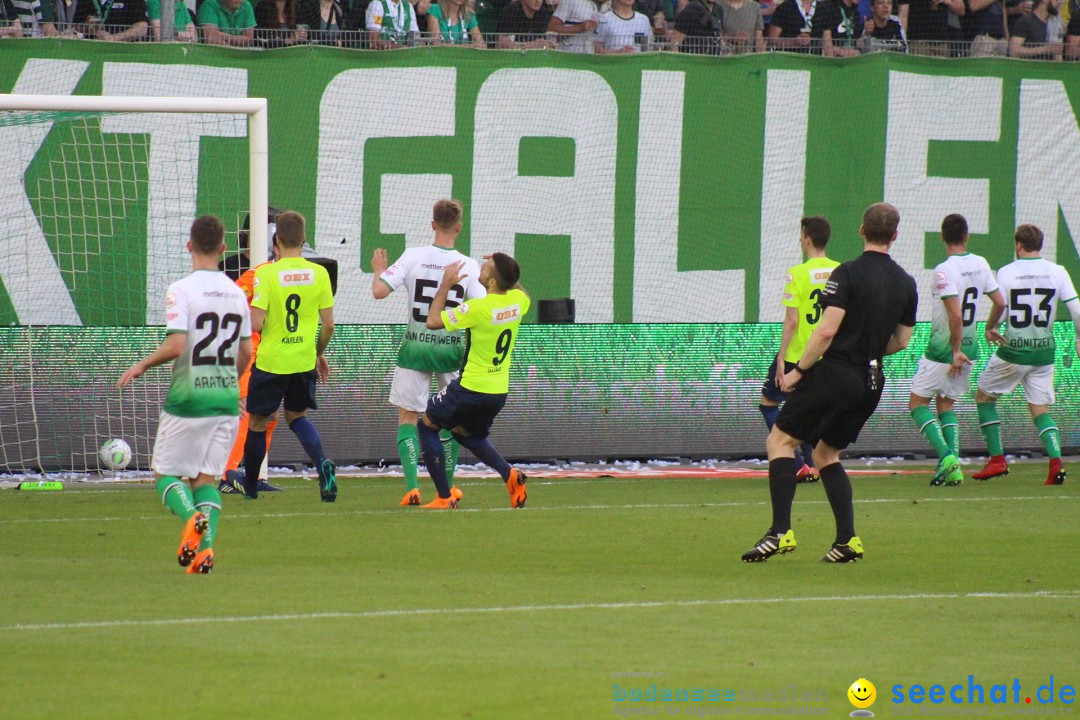 Fussball: FC ST.GALLEN 1879 vs FC THUN, St. Gallen - Schweiz, 21.04.2018