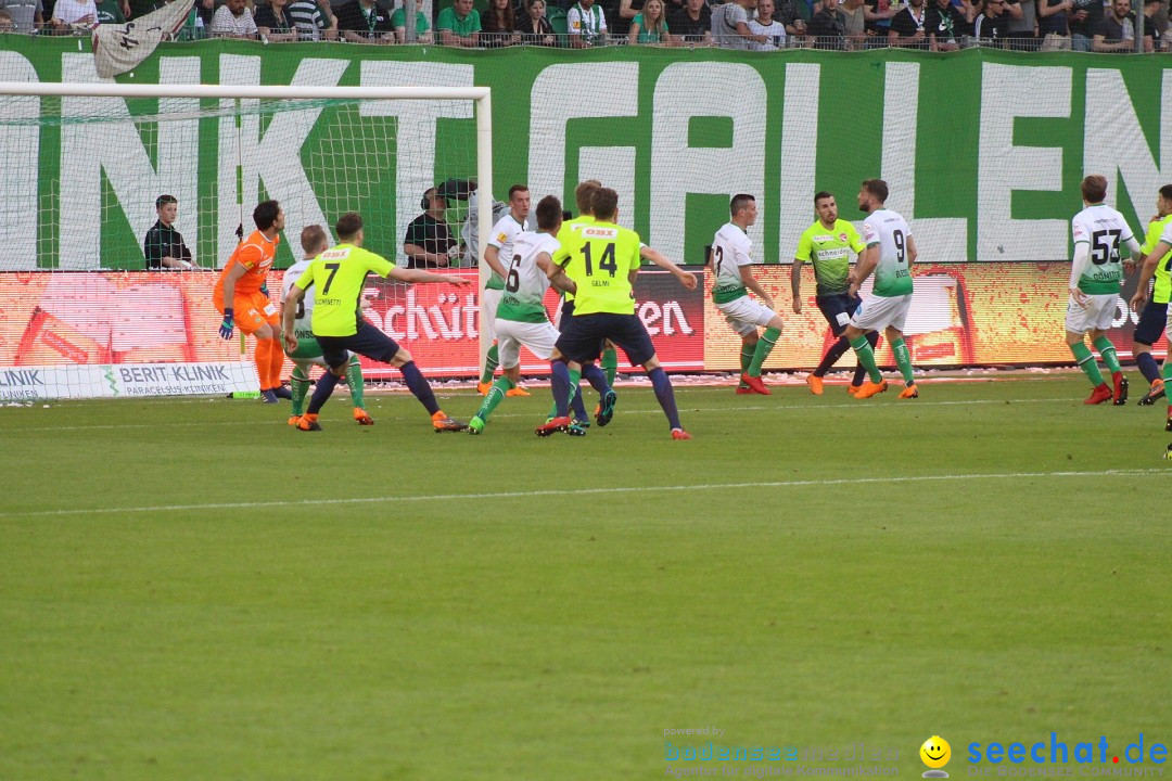 Fussball: FC ST.GALLEN 1879 vs FC THUN, St. Gallen - Schweiz, 21.04.2018