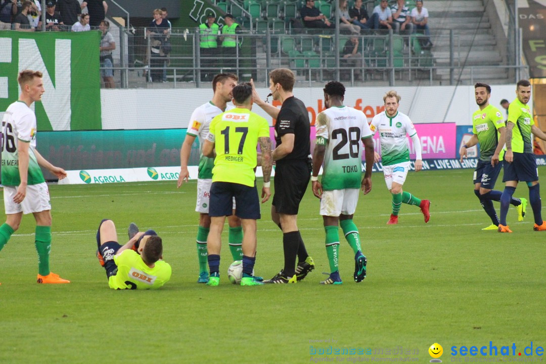 Fussball: FC ST.GALLEN 1879 vs FC THUN, St. Gallen - Schweiz, 21.04.2018