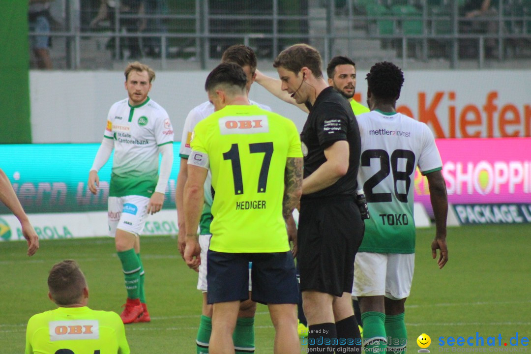 Fussball: FC ST.GALLEN 1879 vs FC THUN, St. Gallen - Schweiz, 21.04.2018