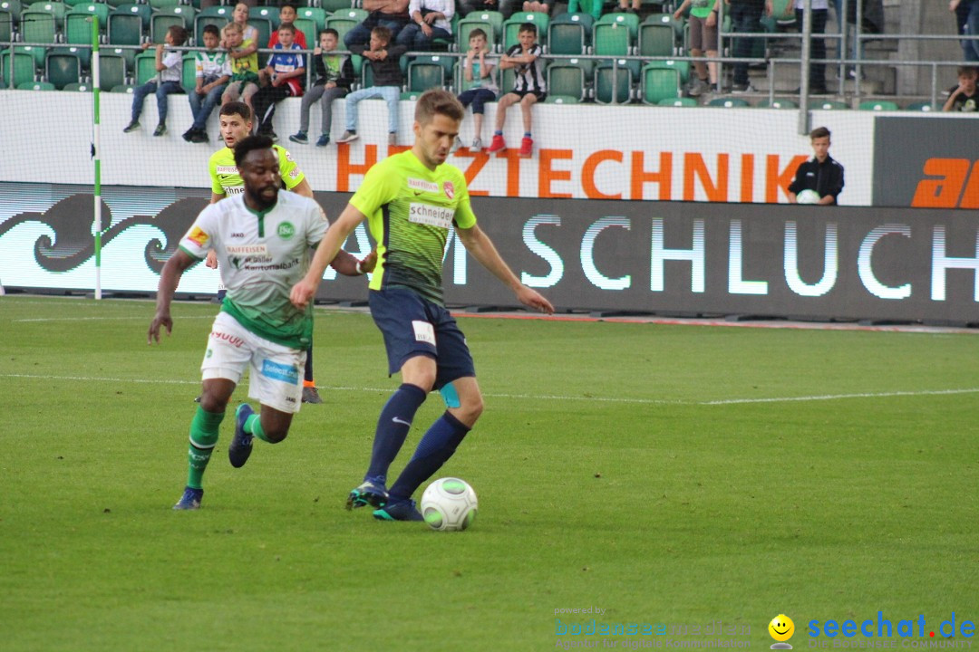 Fussball: FC ST.GALLEN 1879 vs FC THUN, St. Gallen - Schweiz, 21.04.2018