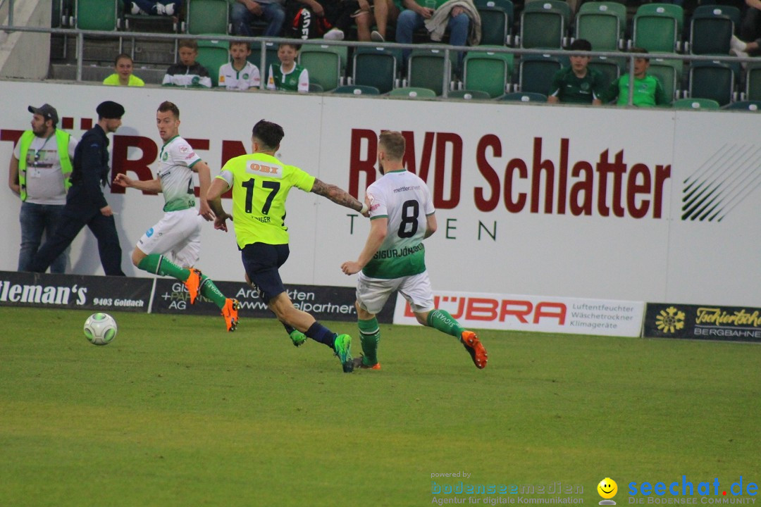 Fussball: FC ST.GALLEN 1879 vs FC THUN, St. Gallen - Schweiz, 21.04.2018