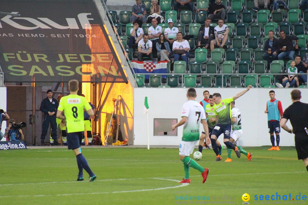 Fussball: FC ST.GALLEN 1879 vs FC THUN, St. Gallen - Schweiz, 21.04.2018