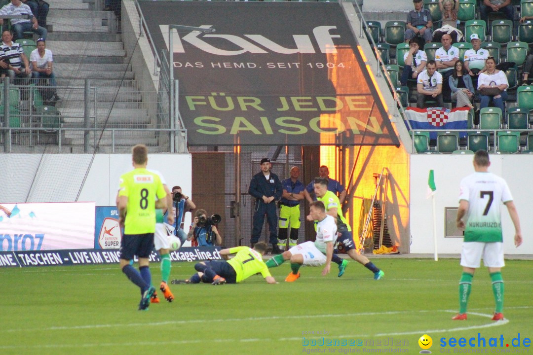 Fussball: FC ST.GALLEN 1879 vs FC THUN, St. Gallen - Schweiz, 21.04.2018