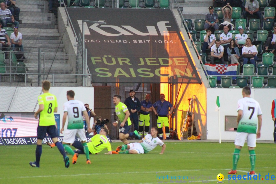 Fussball: FC ST.GALLEN 1879 vs FC THUN, St. Gallen - Schweiz, 21.04.2018