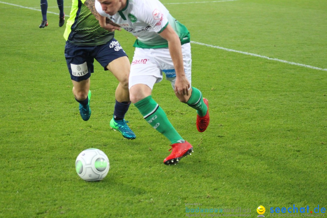 Fussball: FC ST.GALLEN 1879 vs FC THUN, St. Gallen - Schweiz, 21.04.2018