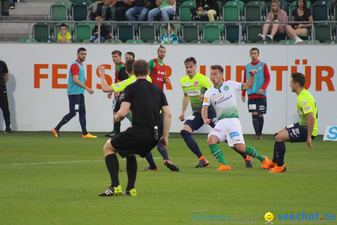 Fussball: FC ST.GALLEN 1879 vs FC THUN, St. Gallen - Schweiz, 21.04.2018