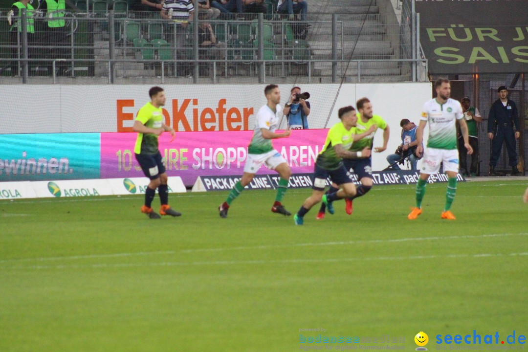 Fussball: FC ST.GALLEN 1879 vs FC THUN, St. Gallen - Schweiz, 21.04.2018