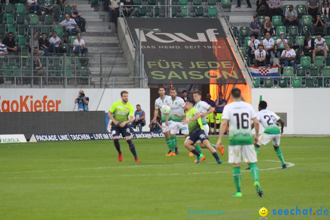 Fussball: FC ST.GALLEN 1879 vs FC THUN, St. Gallen - Schweiz, 21.04.2018