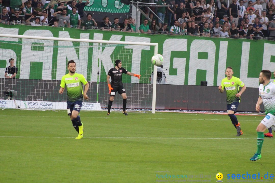 Fussball: FC ST.GALLEN 1879 vs FC THUN, St. Gallen - Schweiz, 21.04.2018