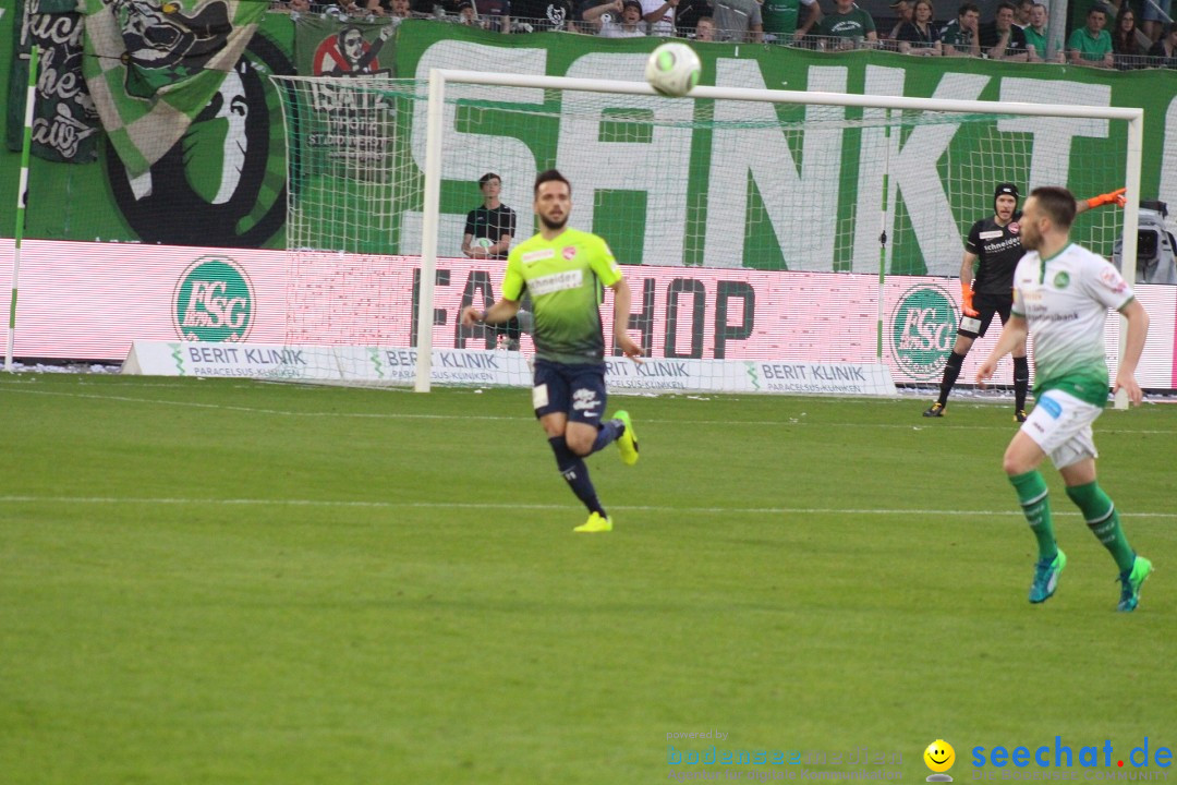 Fussball: FC ST.GALLEN 1879 vs FC THUN, St. Gallen - Schweiz, 21.04.2018