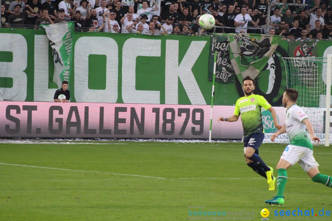 Fussball: FC ST.GALLEN 1879 vs FC THUN, St. Gallen - Schweiz, 21.04.2018