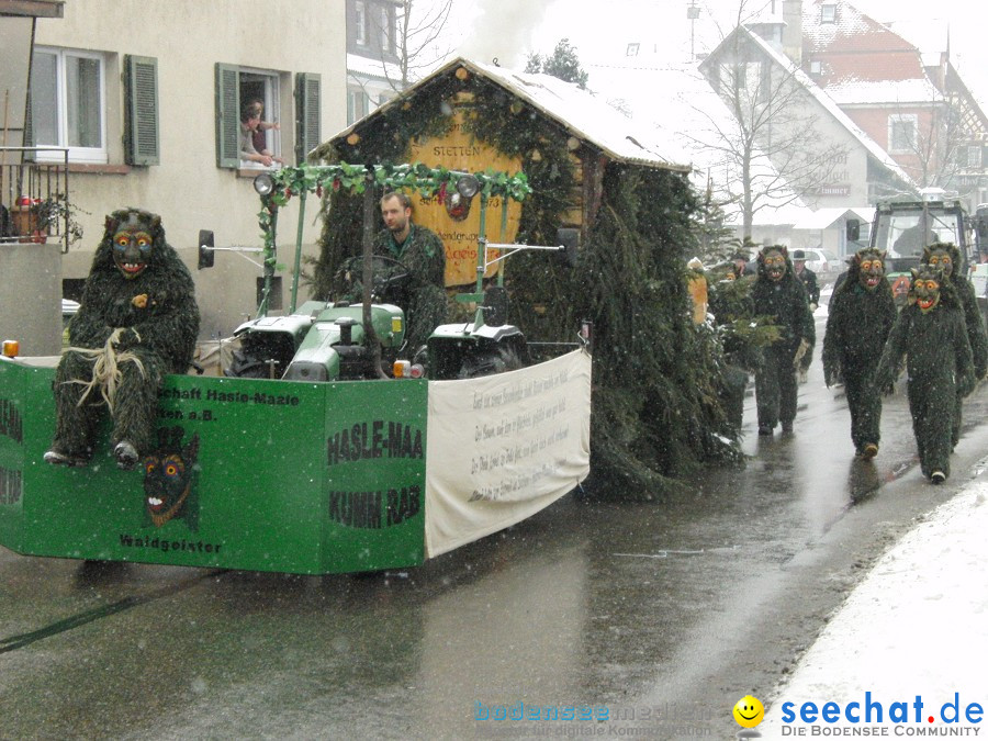 Narrenbaumstellen: Stetten, 11.02.2010