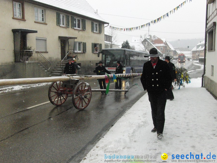 Narrenbaumstellen: Stetten, 11.02.2010