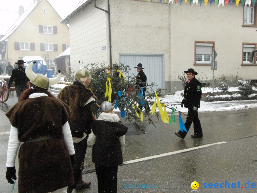 Narrenbaumstellen: Stetten, 11.02.2010