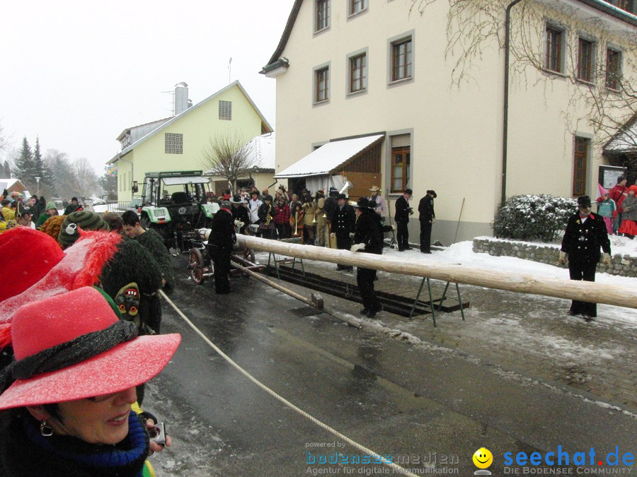 Narrenbaumstellen: Stetten, 11.02.2010