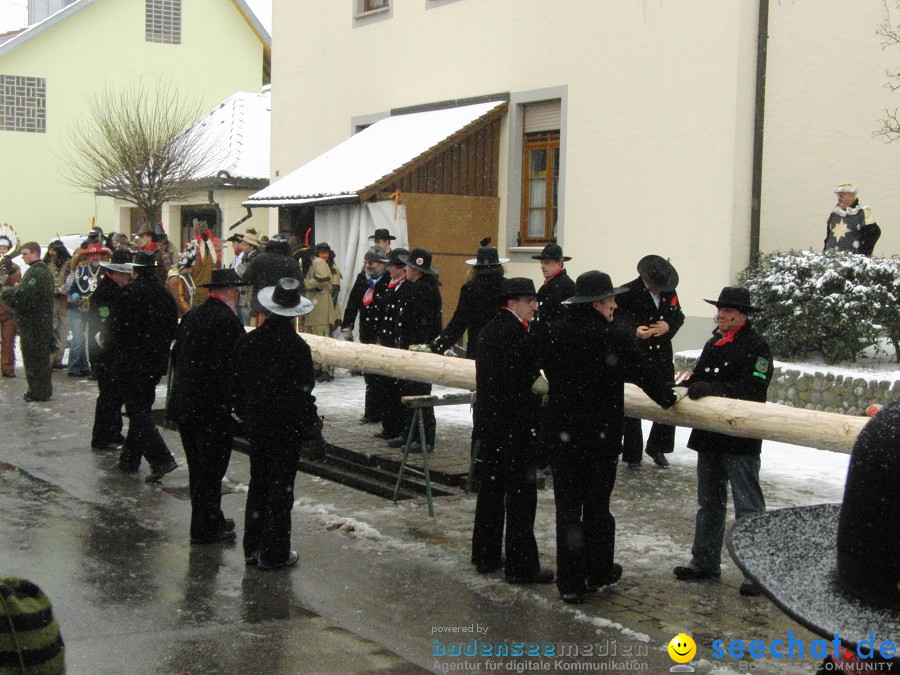 Narrenbaumstellen: Stetten, 11.02.2010