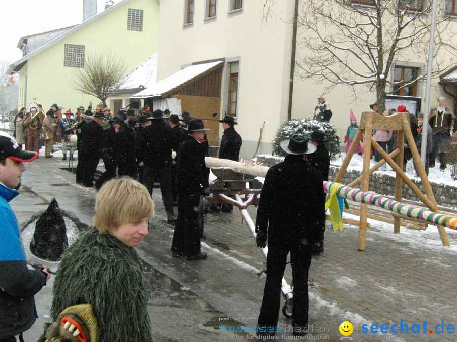 Narrenbaumstellen: Stetten, 11.02.2010