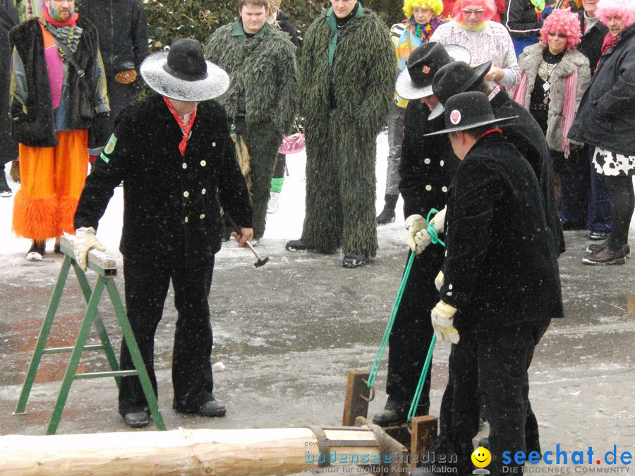 Narrenbaumstellen: Stetten, 11.02.2010