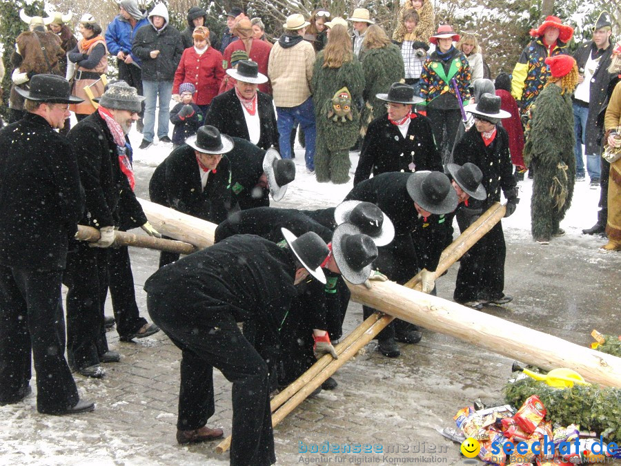 Narrenbaumstellen: Stetten, 11.02.2010