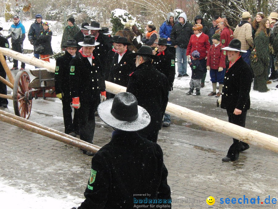 Narrenbaumstellen: Stetten, 11.02.2010