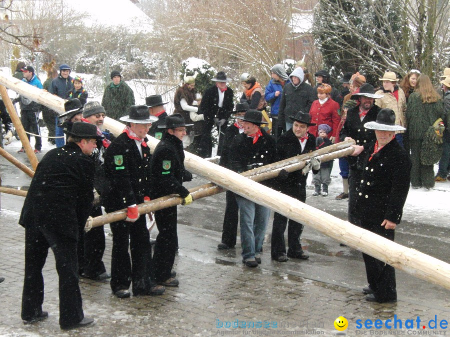 Narrenbaumstellen: Stetten, 11.02.2010