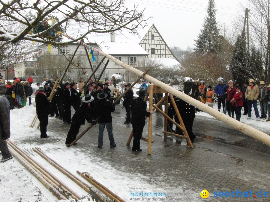 Narrenbaumstellen: Stetten, 11.02.2010