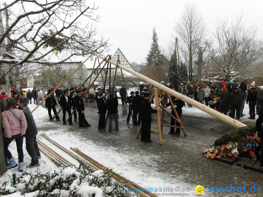 Narrenbaumstellen: Stetten, 11.02.2010