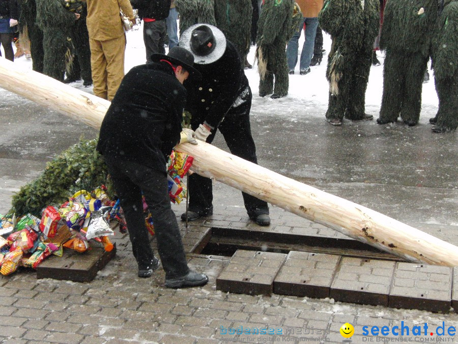 Narrenbaumstellen: Stetten, 11.02.2010