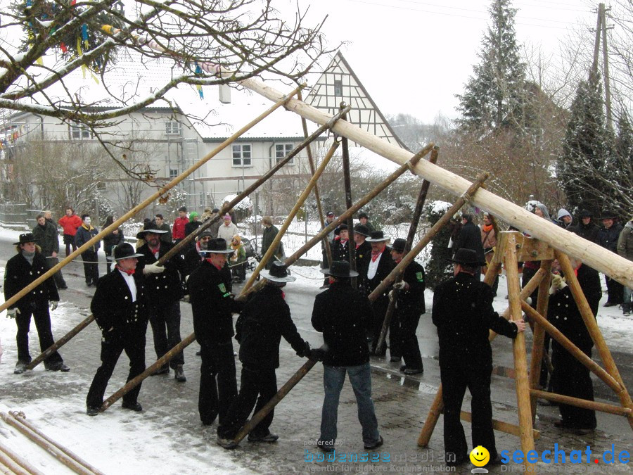 Narrenbaumstellen: Stetten, 11.02.2010