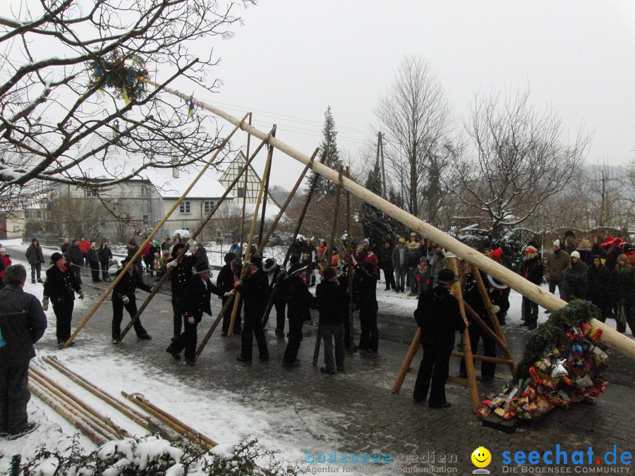 Narrenbaumstellen: Stetten, 11.02.2010