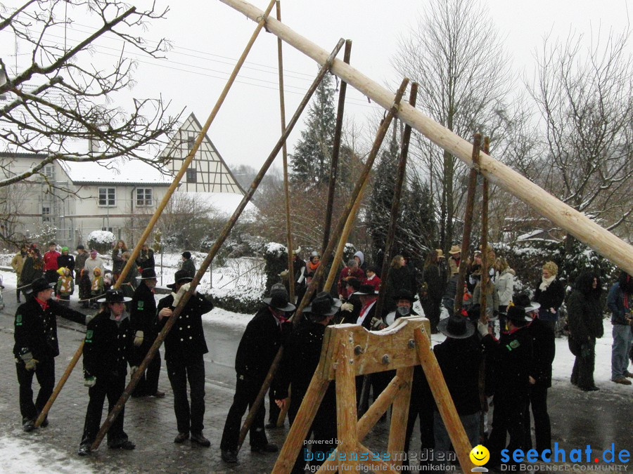 Narrenbaumstellen: Stetten, 11.02.2010