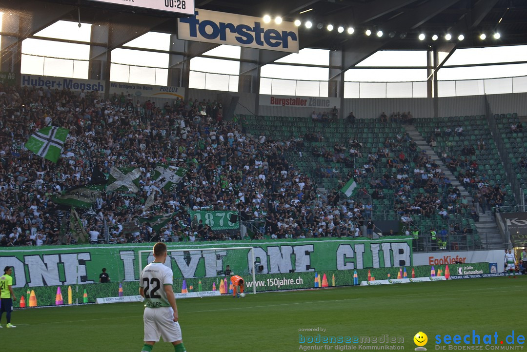 Fussball: FC ST.GALLEN 1879 vs FC THUN, St. Gallen - Schweiz, 21.04.2018