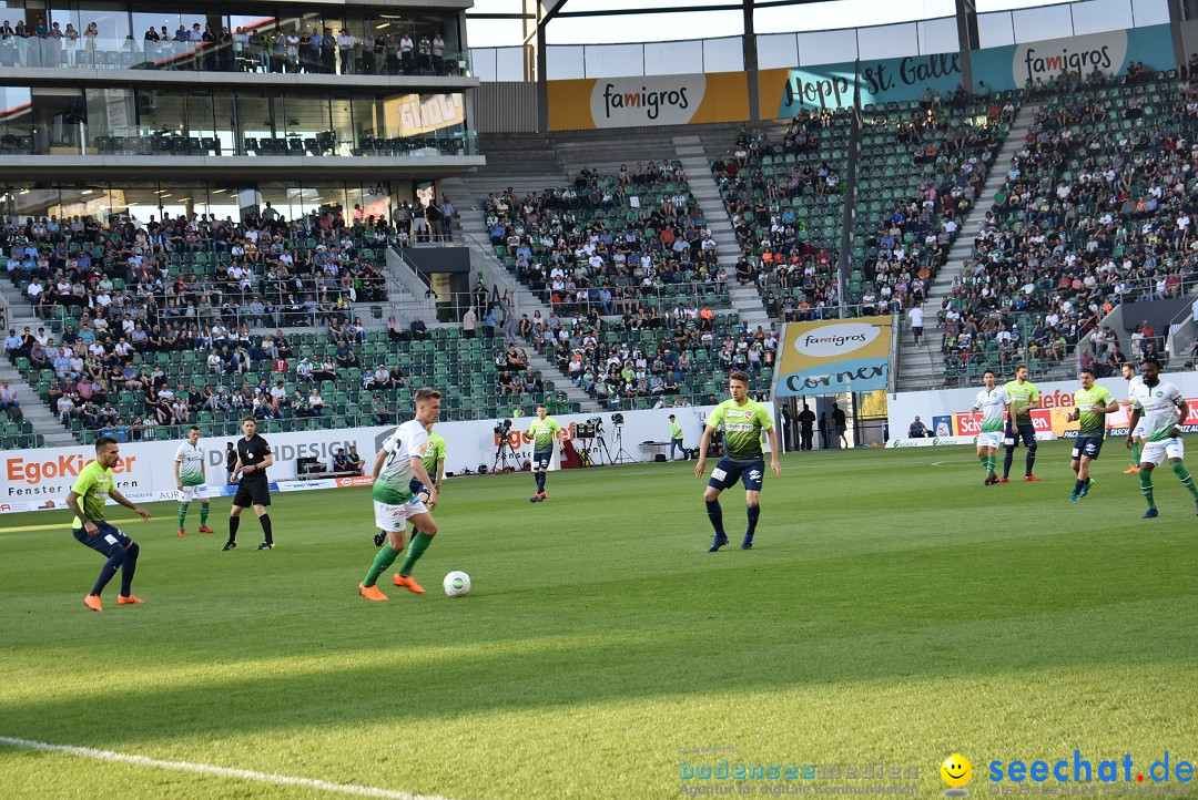 Fussball: FC ST.GALLEN 1879 vs FC THUN, St. Gallen - Schweiz, 21.04.2018