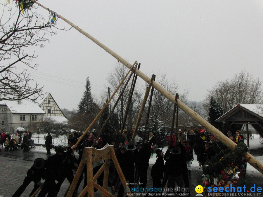 Narrenbaumstellen: Stetten, 11.02.2010