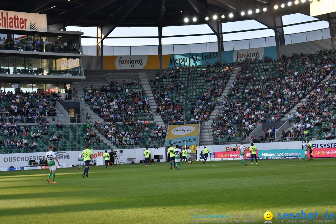 Fussball: FC ST.GALLEN 1879 vs FC THUN, St. Gallen - Schweiz, 21.04.2018