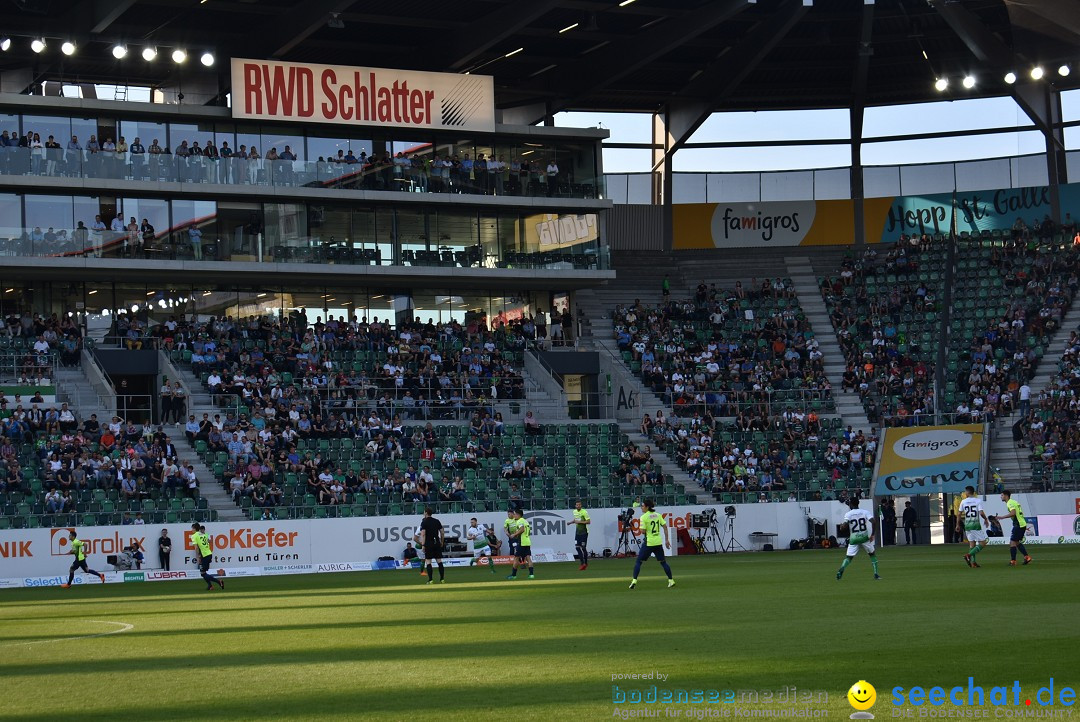 Fussball: FC ST.GALLEN 1879 vs FC THUN, St. Gallen - Schweiz, 21.04.2018