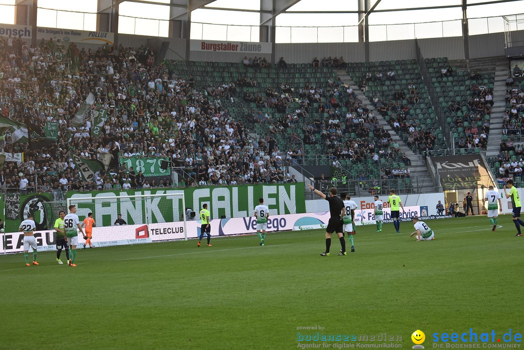 Fussball: FC ST.GALLEN 1879 vs FC THUN, St. Gallen - Schweiz, 21.04.2018