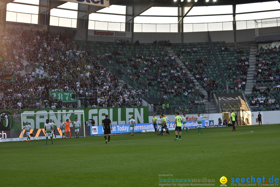 Fussball: FC ST.GALLEN 1879 vs FC THUN, St. Gallen - Schweiz, 21.04.2018