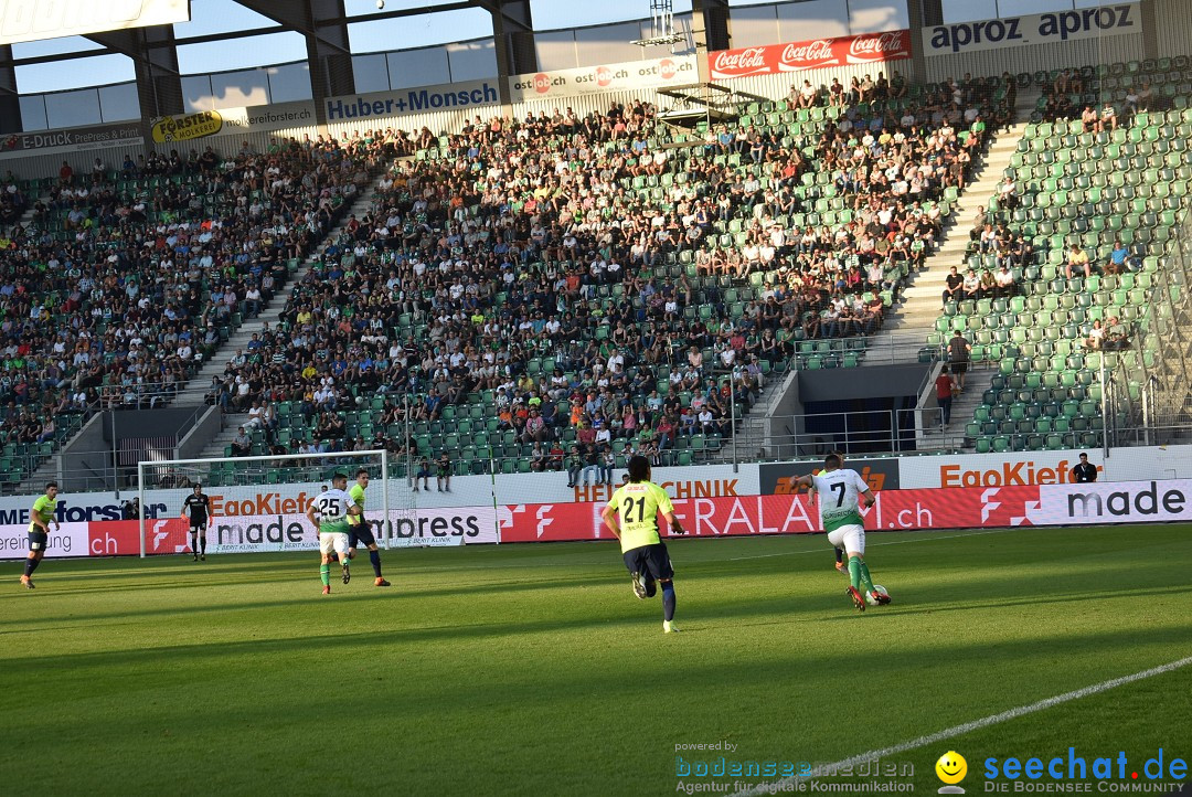 Fussball: FC ST.GALLEN 1879 vs FC THUN, St. Gallen - Schweiz, 21.04.2018